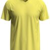 STEDMAN-ST2300-v-neck-kaelus-meeste-t-särk-kollane-yellow-trükk