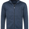 STEDMAN-ST5850-meeste-fliis-kootud-jakk-fleece-knitted-marina-blue-melange-MBM
