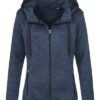 STEDMAN-ST5950-naiste-fliis-jakk-kootud-knitted-fleece-marina-blue-melange-MBM