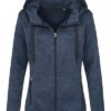 STEDMAN-ST5950-naiste-fliis-jakk-kootud-knitted-fleece-marina-blue-melange-MBM